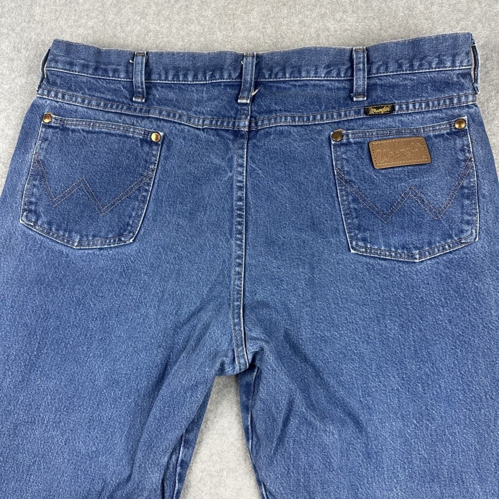 VTG Wrangler Jeans Mens 40x30 (38x29) Blue Cowboy Straight‎ Work Western Rodeo